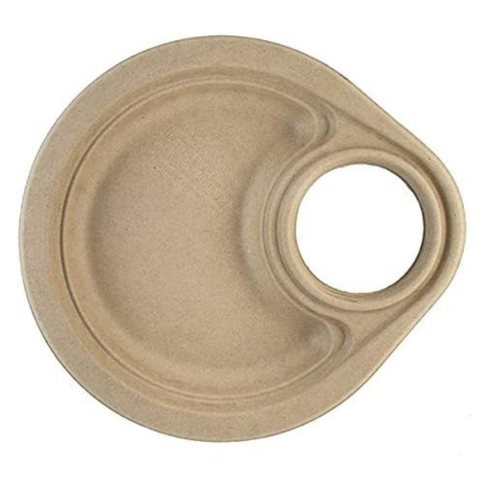 Plastic plate with cup holder 2025