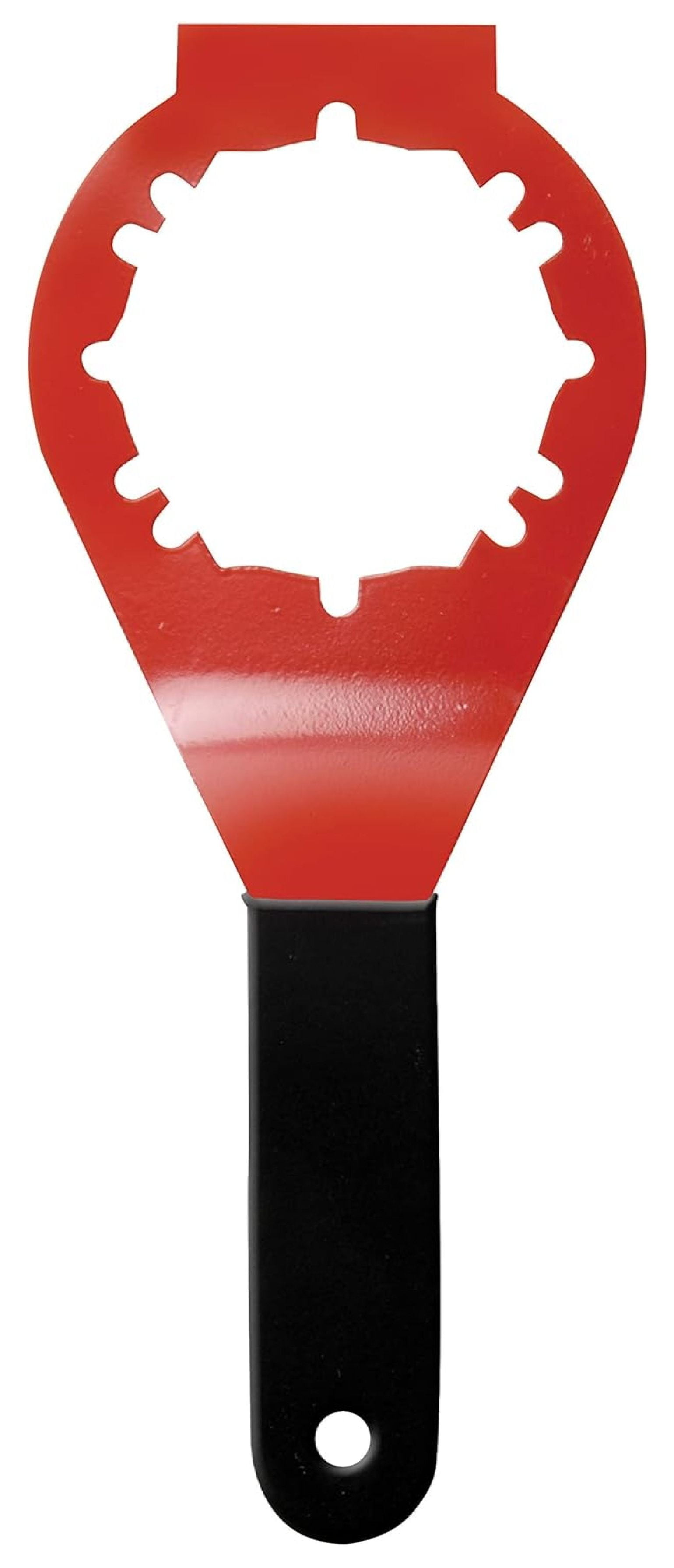 Red and Black Universal Sink Drain Wrench Tool