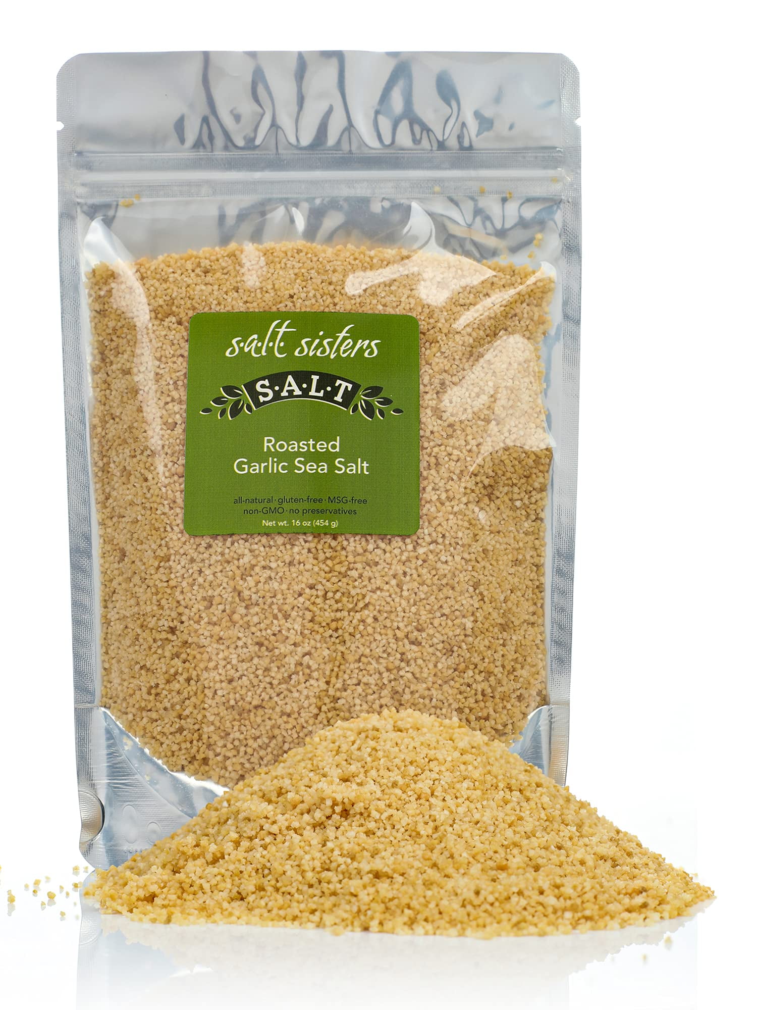 s.a.l.t. sisters Roasted Garlic YPF5 Sea Salt, Unique Infused Salt