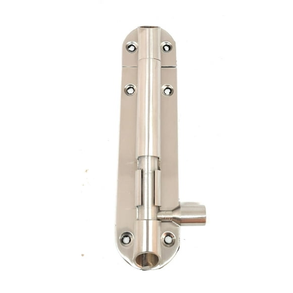 s siskcon design quality innovation Stainless Steel Barrel Bolt Premium Series 10mm x 8 inch Solid Handcrafted Design Sliding Door Lock Satin 32D with Screws Pack of 1