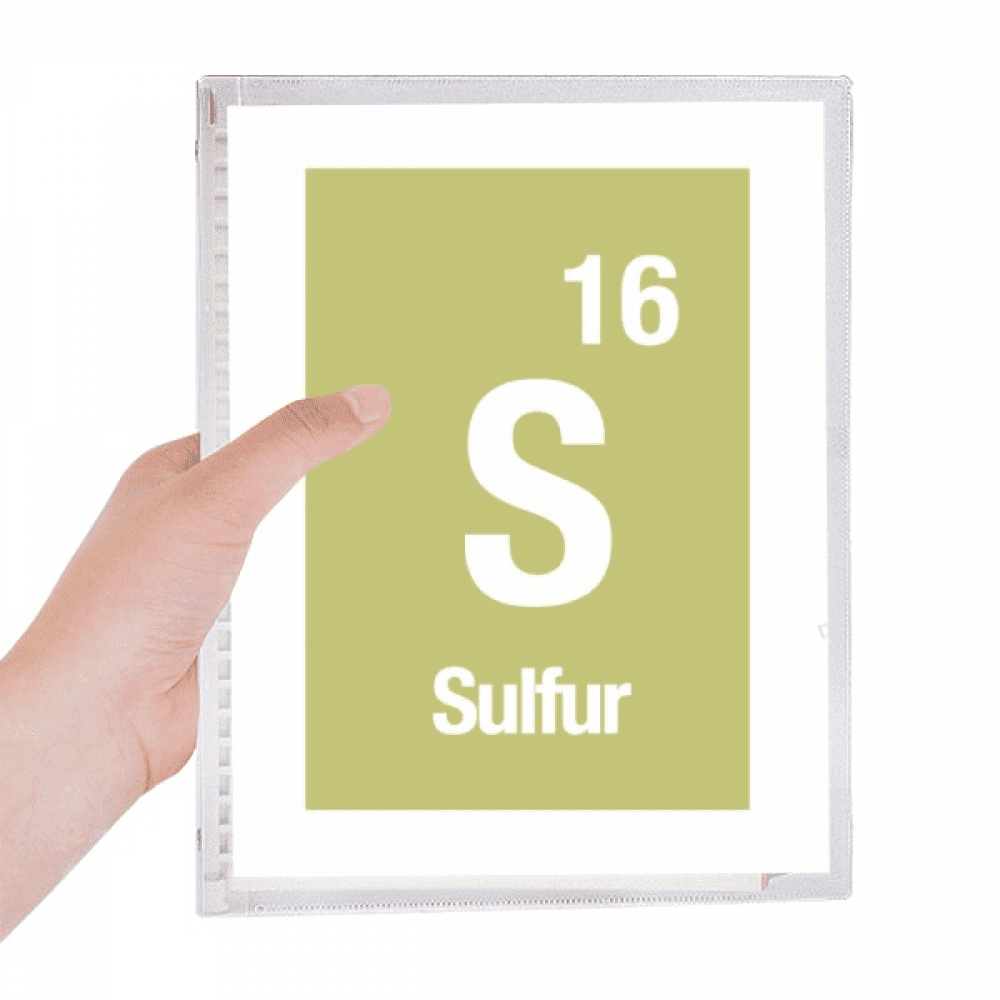 s sulfur checal element science notebook loose diary refillable journal statiry