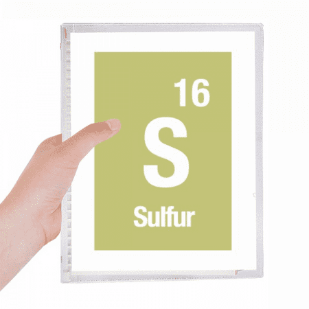s sulfur checal element science notebook loose diary refillable journal statiry