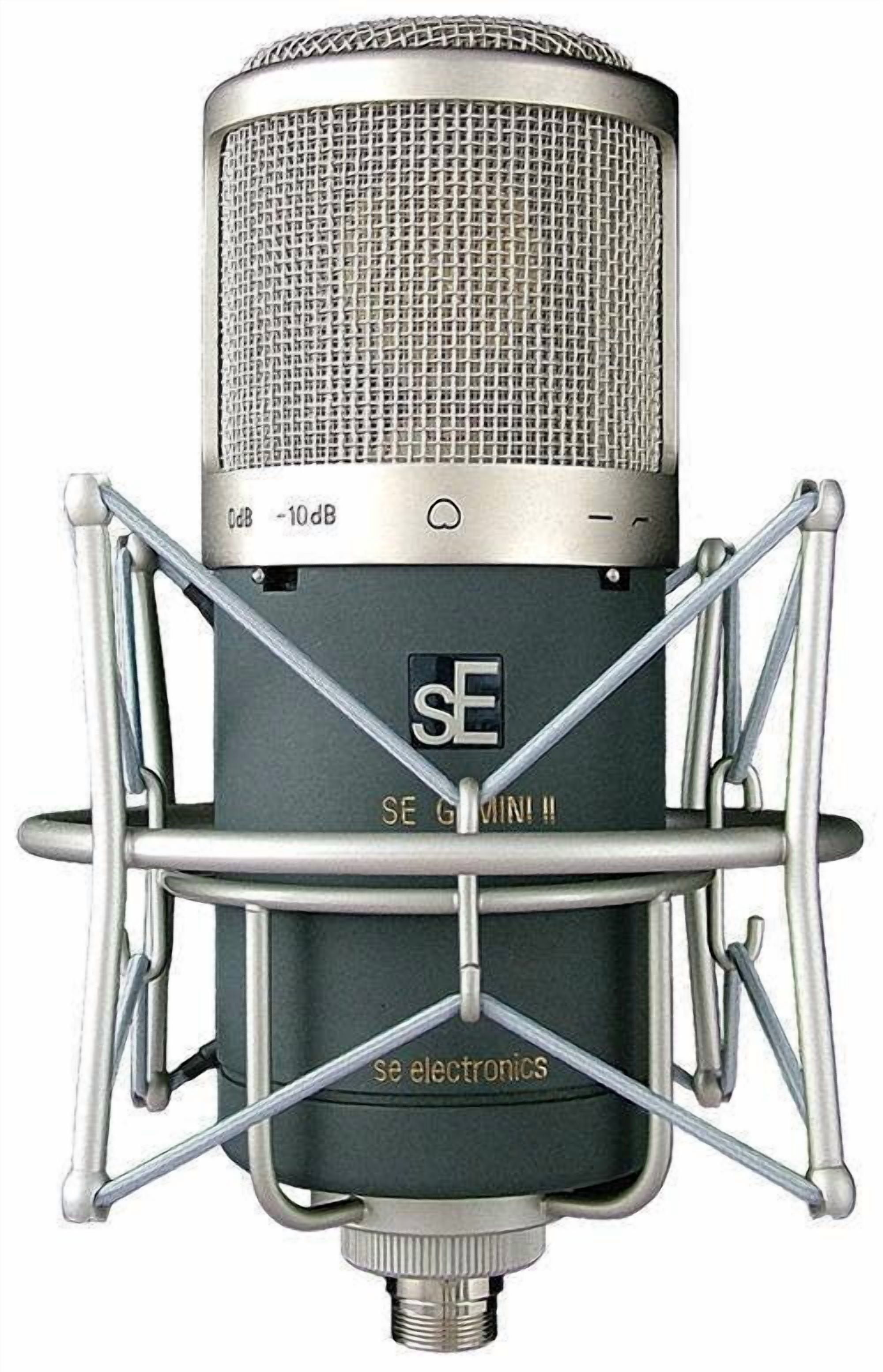 sE Electronics Gemini II Dual Valve Tube Cord Microphone, Metal