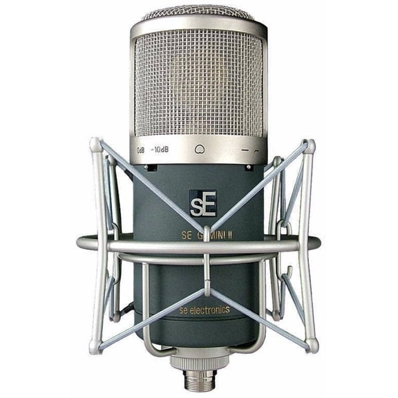 sE Electronics Gemini II Dual Valve Tube Cord Microphone, Metal