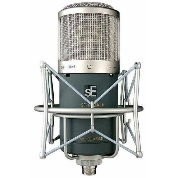 sE Electronics Gemini II Dual Valve Tube Cord Microphone, Metal