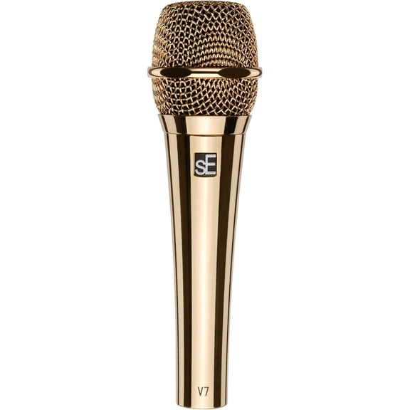 sE Electronics Studio-grade Handheld Mic, Supercardioid, 24 Carat gold-plated