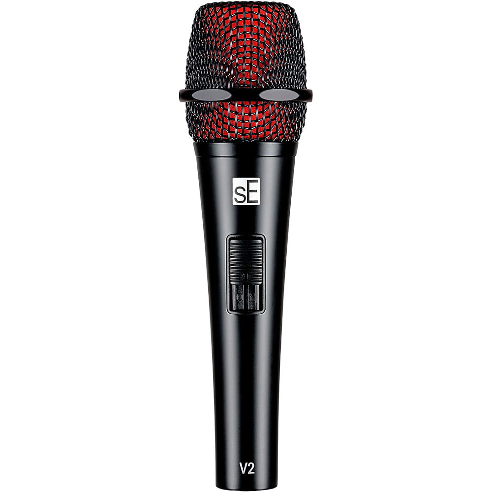 sE Electronics V2-SW-XLR Supercardioid Dynamic Handheld Microphone with On/Off Switch (Includes 15' Cable)