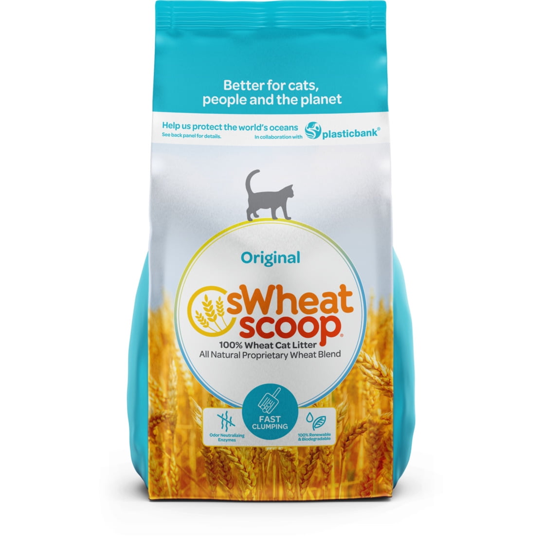 sWheat Scoop Original Natural Wheat Cat Litter, 25lb