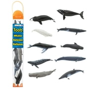 Safari Ltd. Whale TOOB Figurine Set - Detailed 2.5-4 Plastic Figures - Educational Ocean Animal Toy Set for Boys, Girls & Kids Ages 3+