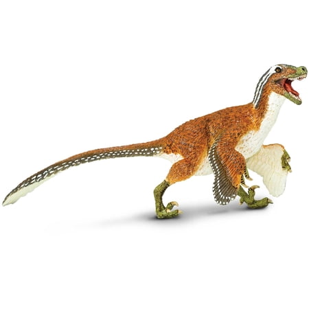 Safari Ltd. Feathered Velociraptor Model Figure -Detailed 8.5" Model Figure - Dinosaur Toy for Boys, Girls & Kids Ages 4+