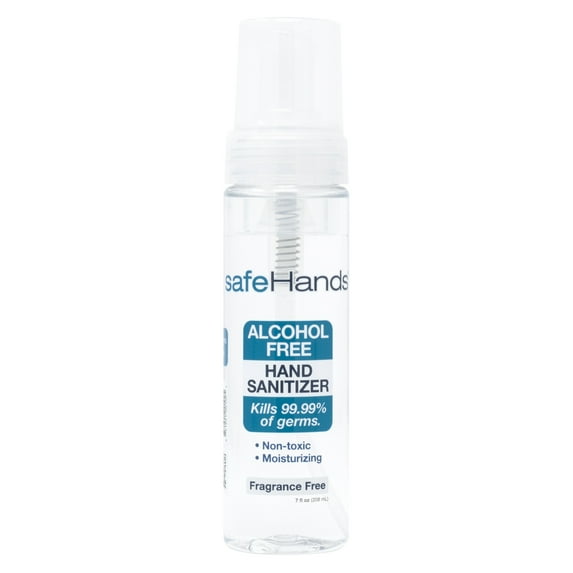 safeHands BZK (Benzalkonium Chloride) Alcohol-Free Hand Sanitizer 7 oz. Pump Bottle 1 Ct