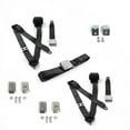 thumbnail image 1 of safeTboy 685097 Black Retractable Bench Seat Belt Kit with Bracketry for 1966-1970 Ford Falcon Airplane 3 Point - 3 Belts, 1 of 1