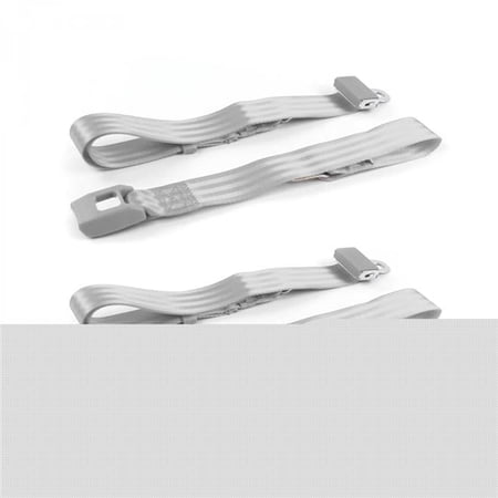 safeTboy Gray & Grey Lap Bucket Seat Belt Kit for 1961-1967 Ford Van Standard 2 Point - 2 Belts