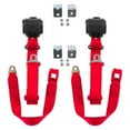 thumbnail image 1 of safeTboy  Red Retractable Bucket Seat Belt Kit with Bracketry for 1962-1965 Ford Fairlane Standard 3 Point - 2 Belts, 1 of 1