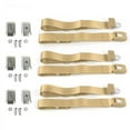 thumbnail image 1 of safeTboy  Tan Lap Bench Seat Belt Kit with Bracketry for 1966-1973 Jeep Commando Standard 2 Point - 3 Belts, 1 of 1