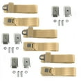 thumbnail image 1 of safeTboy  Tan Lap Bench Seat Belt Kit with Bracketry for 1984-2001 Jeep Cherokee Standard 2 Point - 3 Belts, 1 of 1