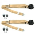 thumbnail image 1 of safeTboy  Tan Retractable Bucket Seat Belt Kit with Bracketry for 1946-1968 Ford Anglia Standard 3 Point - 2 Belts, 1 of 1