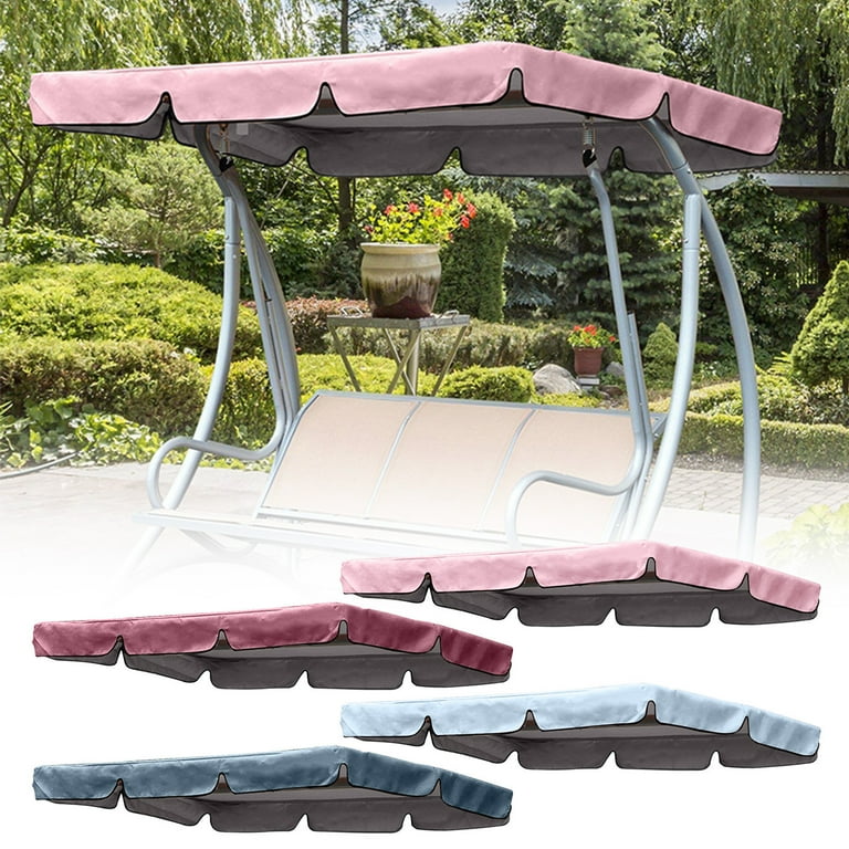 safuny 74.8x59.97x5.9in Swing Waterproof Oxford Cloth Canopy Garden Swing Seat Replacement Canopy Double Swing Replacement Canopy Outdoor Patio Ham mock Swing Seat Cover Navy Walmart