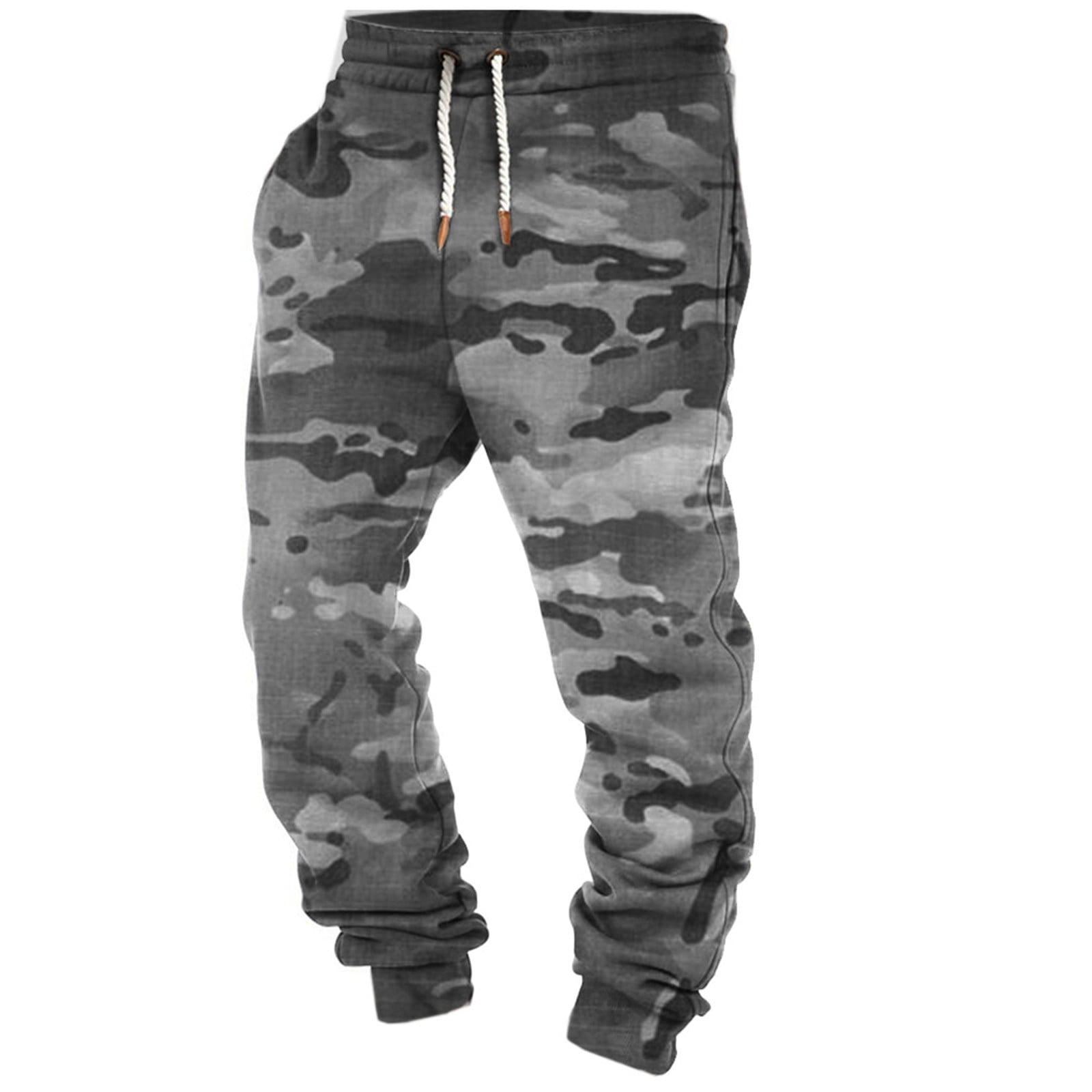 safuny Camouflage Cargo Pants Casual Comfy Pocket Ethnic Retro Pants