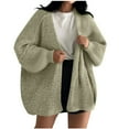 thumbnail image 1 of safuny Cardigan Sweaters for Women Trendy Fall Fashion Long Sleeve V Neck Chunky Knit Cardigans Winter Coat Mint Green _c XXL, 1 of 5