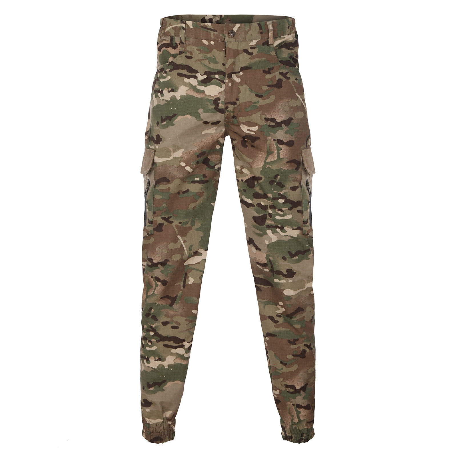 safuny Cargo Pants for Men Comfy Lounge Casual Elastic Waist Camouflage ...