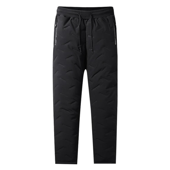 safuny Cargo Pants for Men Fashion Fall Winter Long Trousers High Waist Soft Safety Full Pants with Pocket Solid Color Comfy Lounge Casual Black L