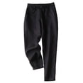 thumbnail image 1 of safuny Cargo Pants for Women High Waist Solid Color Fashion Fall Winter Long Trousers Soft Safety Full Pants with Pocket Comfy Leisure Casual Black L, 1 of 4