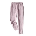 thumbnail image 1 of safuny Cargo Pants for Women High Waist Solid Color Fashion Fall Winter Long Trousers Soft Safety Full Pants with Pocket Comfy Leisure Casual Pink M, 1 of 4