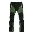 thumbnail image 1 of safuny Casual Pants for Men Color Block Soft Loose Cozy Drawstring Elastic Waist Fashion Fall Winter Long Trousers High Waist Comfy Lounge Casual Army Green S, 1 of 2