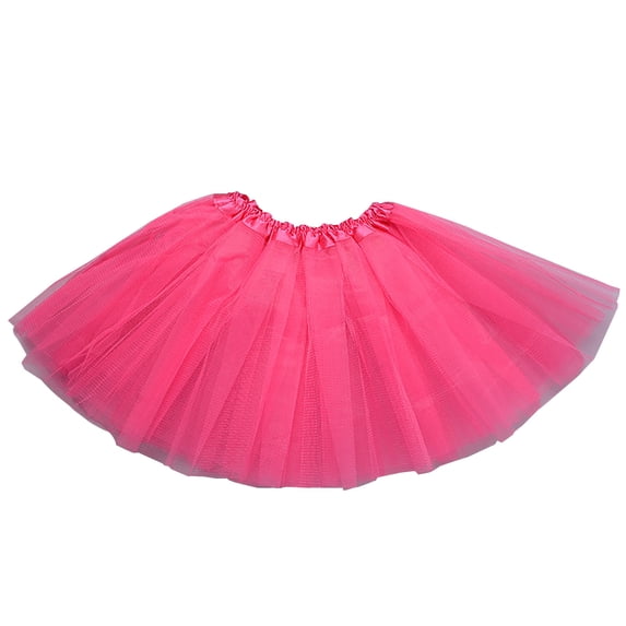 safuny Women's Skirt Dressy Loose Mini Short Dress Comfy Casual Plus Size Solid Color For Mujer Elegante Hot Pink OneSize