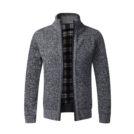 safuny Jackets for Men Fall Fashion Shacket Jacket Stand Collar Dressy Zipper Full-Sleeve Tops Coat Long Sleeve Solid Color Comfy Casual Dark Gray XXL