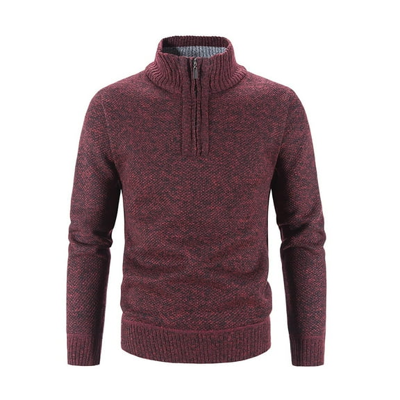 safuny Jackets for Men Fall Fashion Shacket Jacket Stand Collar Dressy Zipper Full-Sleeve Tops Coat Long Sleeve Solid Color Comfy Casual Red XL