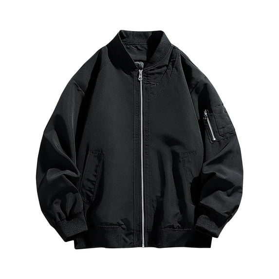 safuny Jean Denim Jacket for Men Clearance Winter Button Solid Color Vintage Jacket Tops Blouse Coat Christmas Long Sleeve Casual Outwear Work Sports Black M