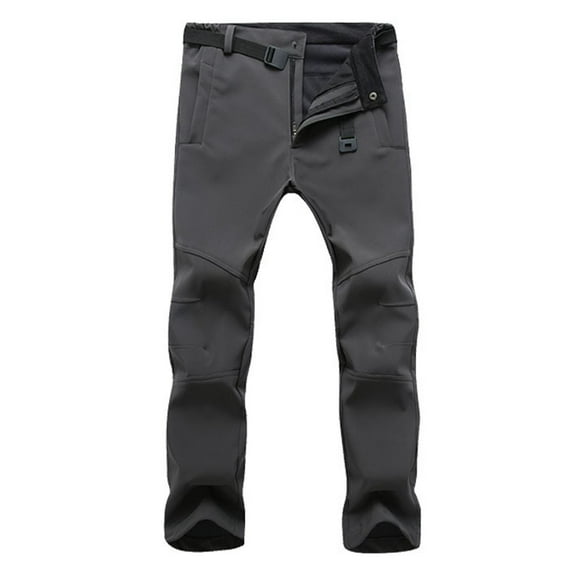 safuny Men's Business Suit Pants Straight Leg Slacks Mid Waist Zipper Solid Color Activewear Holiday Dungarees Trendy Trousers Casual Formal Workout Athletic Outwear Work Gray M
