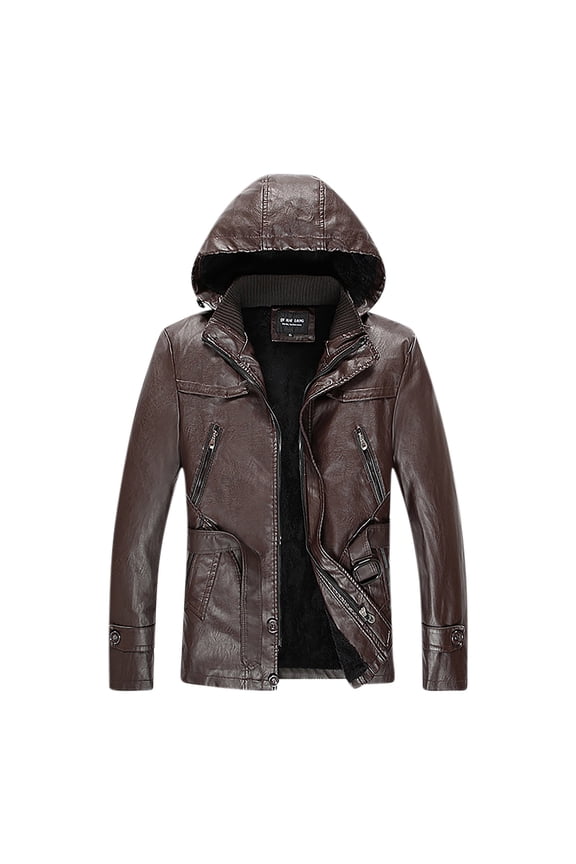 Men's Casual Loose Windproof Coat Fall Winter Hoodie Jackets Sweatshirts with Pockets Big&Tall Long Sleeve Tops Workout Stand Collar Outdoors Outwear Windbreaker Red M