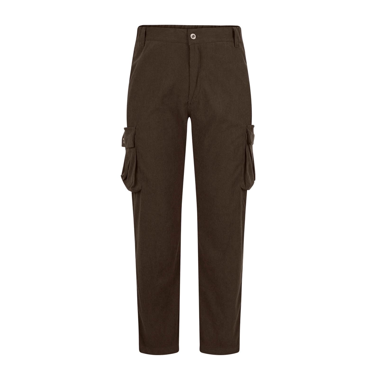 Casual Corduroy Drawstring Waist Pants