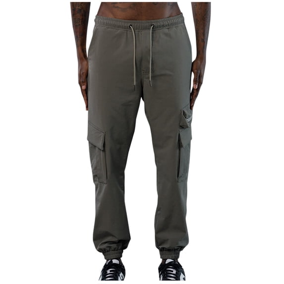 safuny Men's Fashion Sweatpants Zipper Drawstring Lounge Pants Athletic-Fit Cargos Pants Pockets Casual Work Sports Track Pants Relaxed Baggy Trousers Gray XL