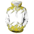 thumbnail image 1 of safuny Men's Hooded Sweatshirt Pocket Fashion Long Sleeve Fall Tees Crew Neck Drawstring Casual Relaxed Holiday Gradient Trendy Pullover Spring Clearance Yellow XXL, 1 of 6