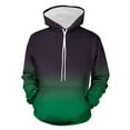 thumbnail image 1 of safuny Men's Hooded Sweatshirt Pocket Spring Trendy Pullover Long Sleeve Fall Tees Crew Neck Drawstring Casual Relaxed Holiday Fashion Gradient Green M, 1 of 4