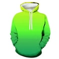 thumbnail image 1 of safuny Men's Hoodie Sweatshirts Loose Pullover Pocket Long Sleeve Crew Neck Drawstring Fall Tops Leisure Comfy Holiday Gradient Candy Color Shirts Trendy Green M, 1 of 4