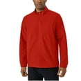 thumbnail image 1 of safuny Men's Lightweight Sportswear Jacket Causal Stand Collar Full Zip Solid Windbreaker Fall Jacket Red XXXL, 1 of 8