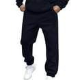 thumbnail image 1 of safuny Men's Sports Sweatpants Joggers Pants with Pockets Drawstring Trousers Big&Tall Track Pants Fashion Activewear Solid Color Lounge Pants Casual Blue L, 1 of 5