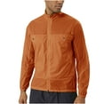 thumbnail image 1 of safuny Men's Sunscreen Jacket Ultralight Breathable Coat for Trail Running Hiking Full-Zip Jacket with Hidden Pockets Orange XXXL, 1 of 3