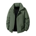 thumbnail image 1 of safuny Men's Thick Warm Long Sleeve Hooded Zipper Cardigan Jacket Soft Breathable Fabric Casual Outdoor Fashion Wear Ideal for Daily Activities Green XXL, 1 of 8