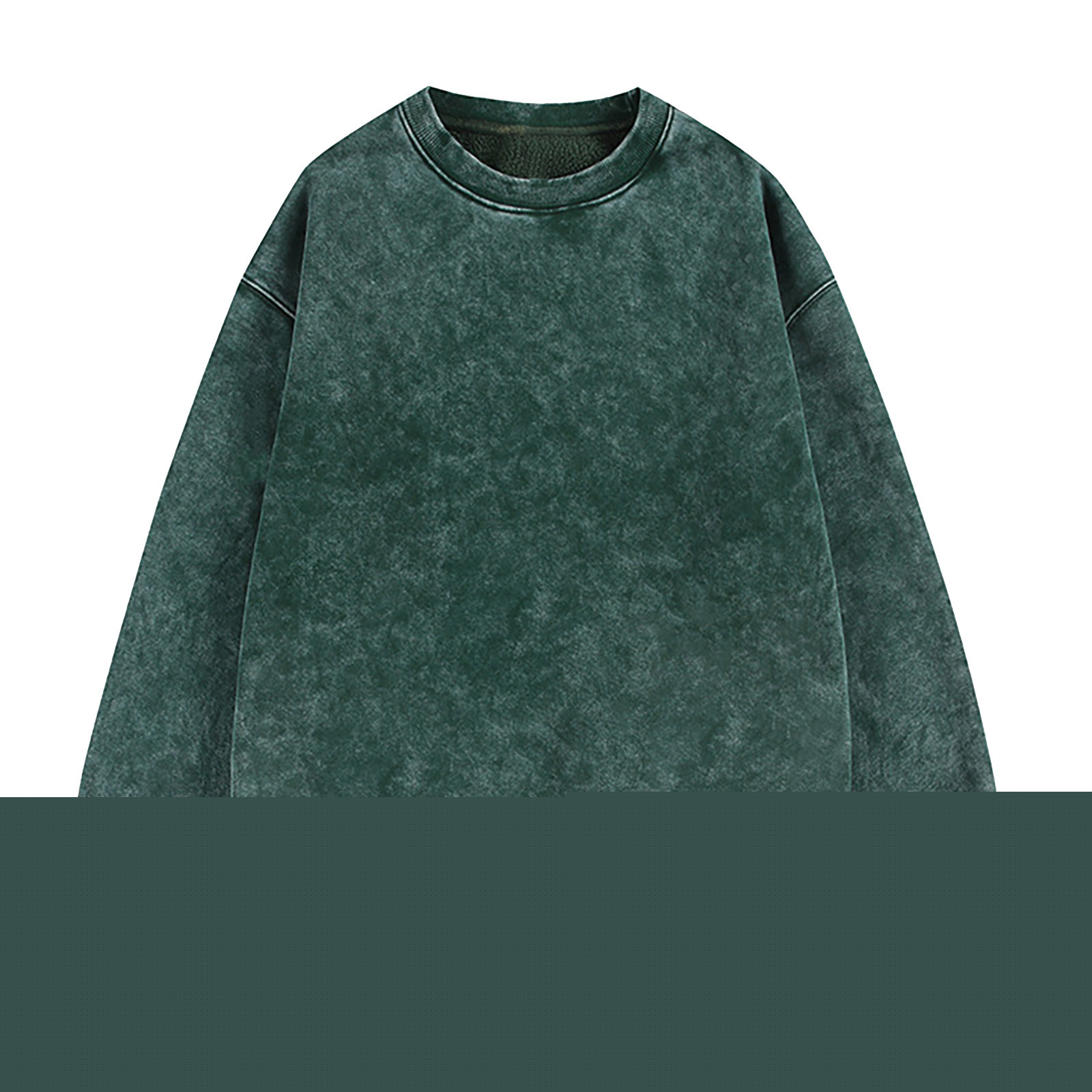 thumbnail image 1 of safuny Men's Vintage Casual Long Sleeve Round-Neck Blouse Solid Color Stylish Fashion Comfortable Easy to Wear Daily Casual Shirt Green M, 1 of 2