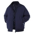 thumbnail image 1 of safuny Men's Winter Jacket Fleeve Lined Warm Full Zipper Casual Flight Jacket Coat with Pockets Dark Blue XXXL, 1 of 6