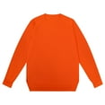 thumbnail image 1 of safuny Men's Workout Gym Outwear Fall Winter Sweatshirts Big&Tall Casual Sports Loose Shirts Crew Neck Pullover Long Sleeve Tops Windproof Fashion Orange XXXL, 1 of 2
