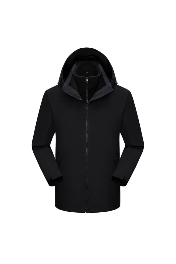 Rain Jacket Women Lightweight Rain Jacket Active Outdoor Hooded Raincoat Packable Windbreaker Jacket Black XL