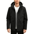 thumbnail image 1 of safuny Solid Color Hooded Zip-Up Jacket Long Sleeve Casual Coat with Drawstring and Pockets Lightweight Versatile Outerwear for Outdoor Activities and Everyday Wear Black L, 1 of 8