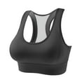 thumbnail image 1 of safuny Sports Bra for Women Ultra Light Lingerie Yoga Wear Running Back Training Shock-proof Breasted Comfort Daily Brassiere Underwear Wireless Push-Up Bra Camisole Black S, 1 of 4